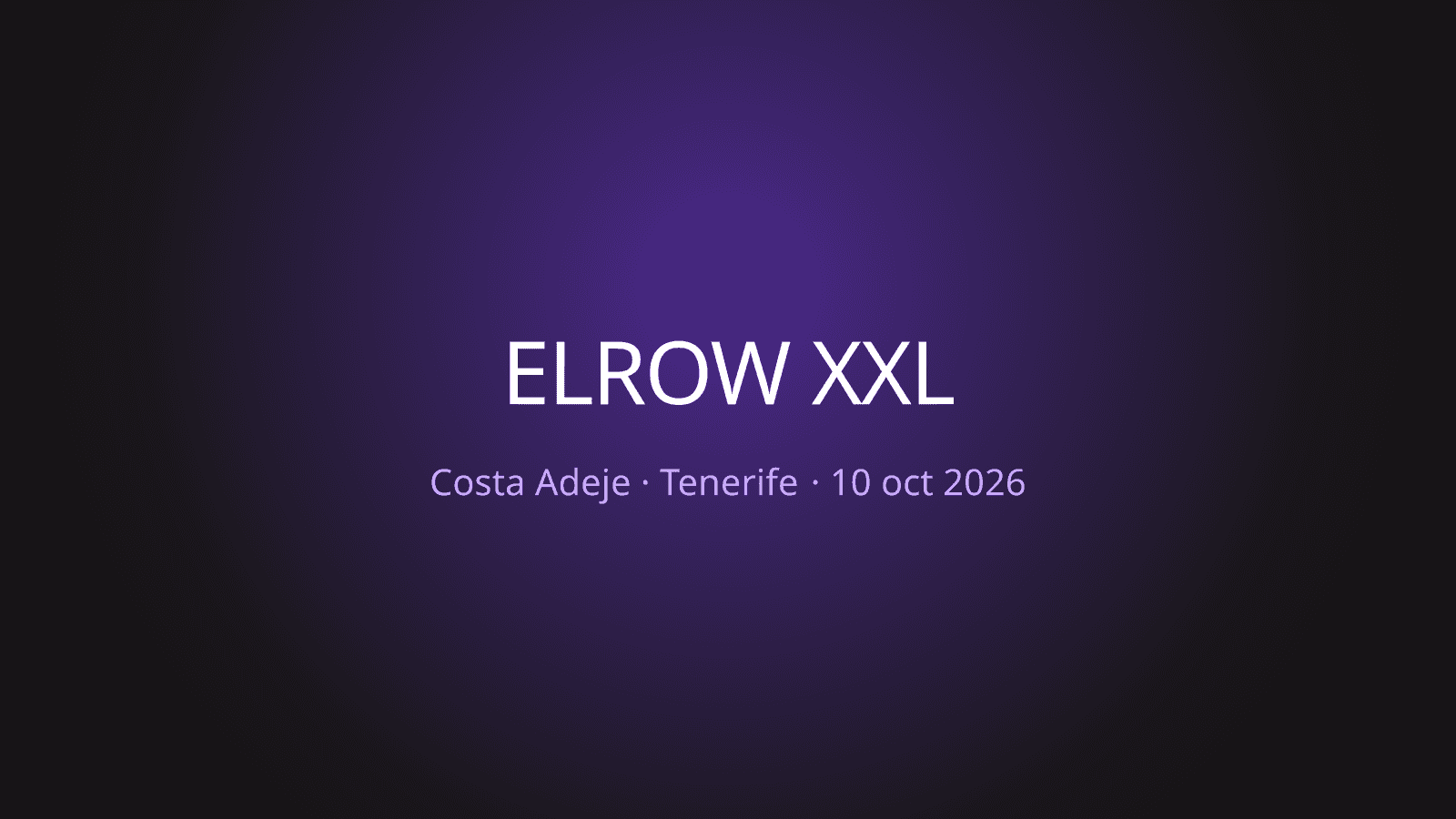 Parking en elrow XXL Tenerife 2026, Golf Costa Adeje