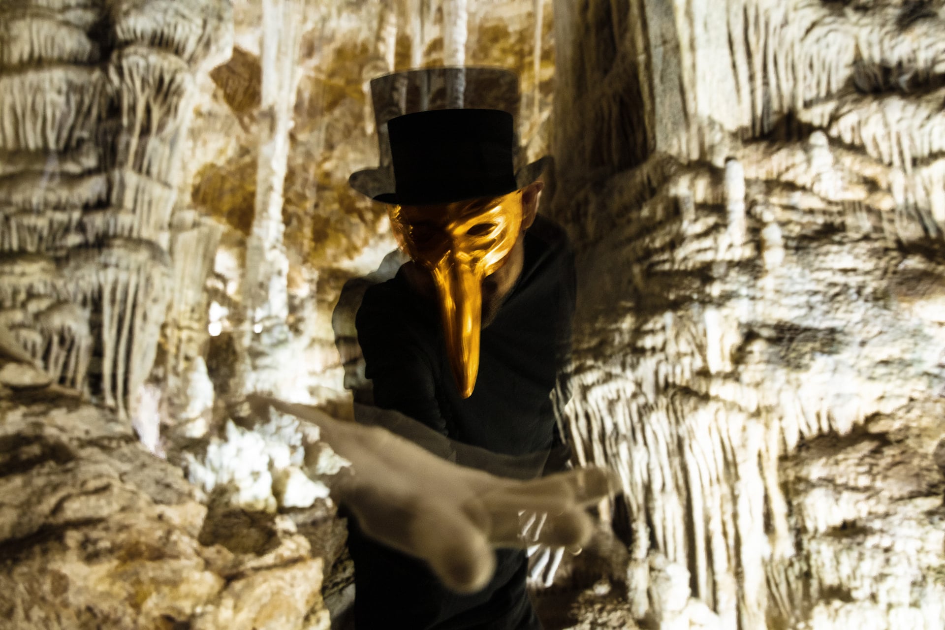 Claptone in his golden mask, ANIMAS 2026 headliner (festival promotional image)