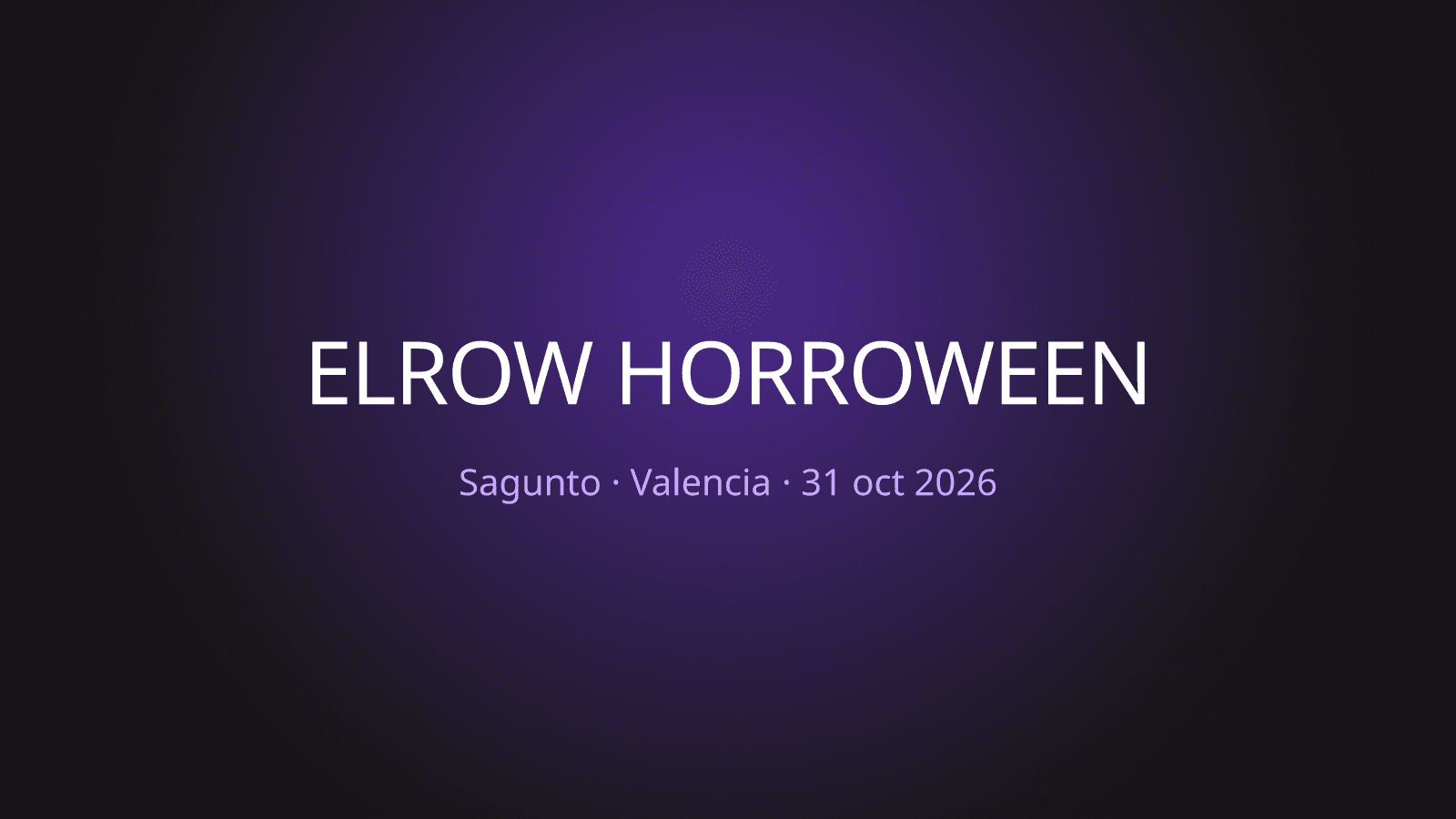 elrow Horroween fans in Sagunto, Valencia, 2026